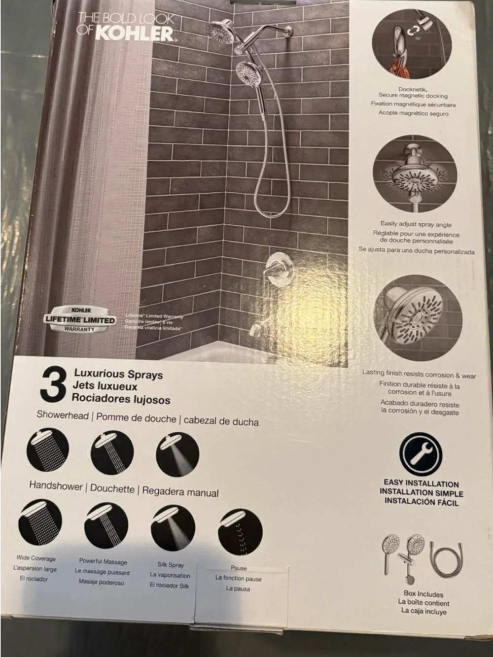 Kohler Dual-Head Chrome Shower System with Handheld Spray